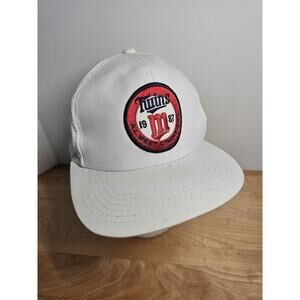 Vintage 1987 80s Minnesota Twins AL West Champions Snapback Hat